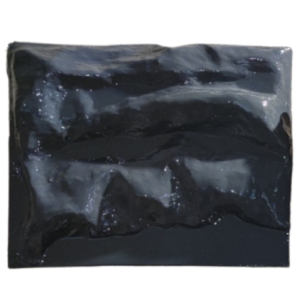 Tableau résine noire et facettes brillantes argentées