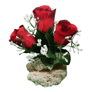 Bouquet de trois roses